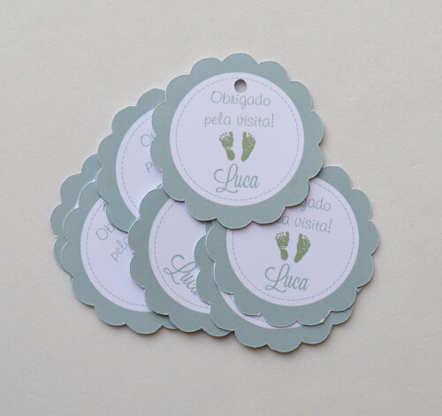 Tag Lembrancinha Personalizada Maternidade | Baby e Delicada