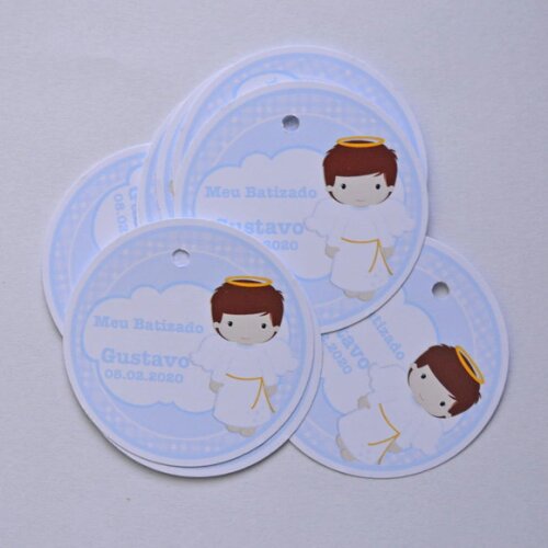 Tag Lembrancinha Personalizada para Batizado | Batismo Infantil