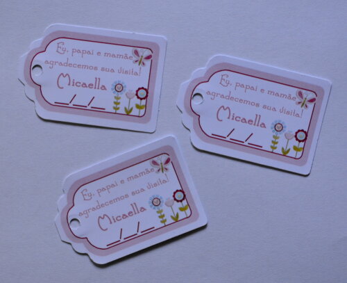 Tag Lembrancinha Personalizada Maternidade | Baby e Delicada