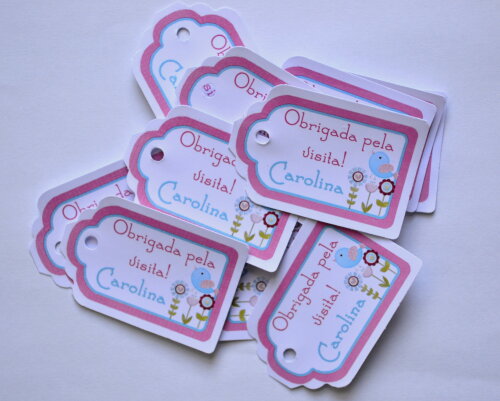 Tag Lembrancinha Personalizada Maternidade | Baby e Delicada