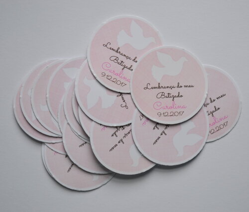 Adesivo Personalizado para Batizado | Lembrancinhas e Festas