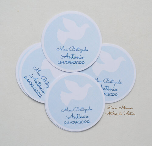 Adesivo personalizado Batizado