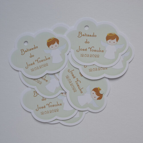 Tag Personalizada para Lembrancinha de Batizado | Delicada
