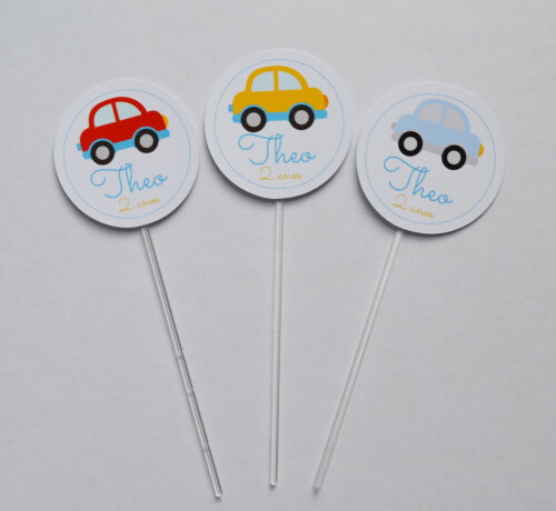 Topper personalizados Carrinhos