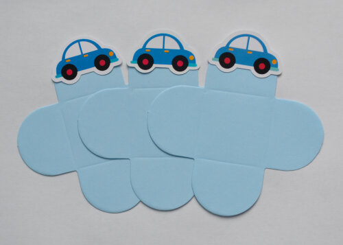 Forminha de Doce Carrinhos Personalizada para Festa Infantil