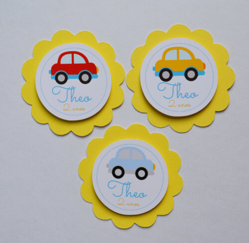 Apliques 3D personalizados Carrinhos