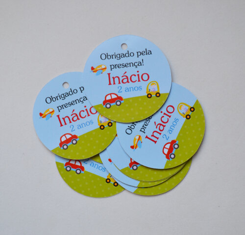 Tag lembrancinha Meios de Transporte