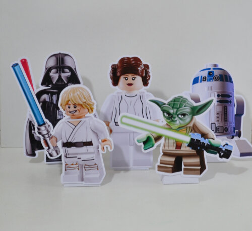 Totem de Mesa c/ Caixa Pirâmide Star Wars Lego