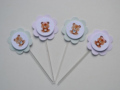 Topper de doce Ursinho 3D