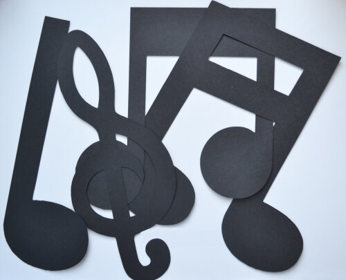 Varal Decorativo Notas Musicais | Decoração Temática Festa