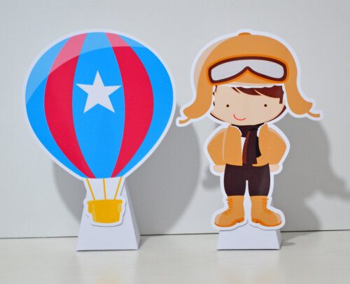Display de Mesa Aviador Personalizado | Decoração de Festa