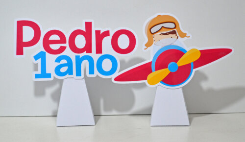 Display de Mesa Aviador Personalizado | Decoração de Festa