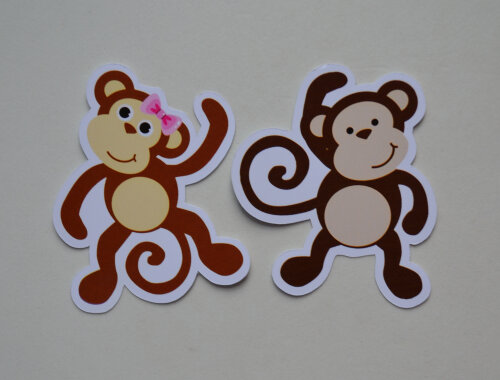 Aplique Tubete Macaquinhos