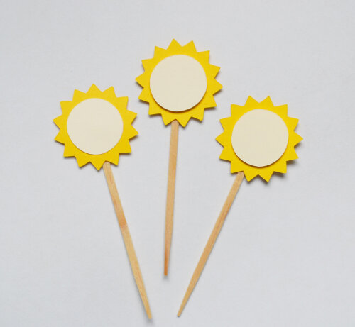 Topper de Doces Raio de Sol (20 Unid.)