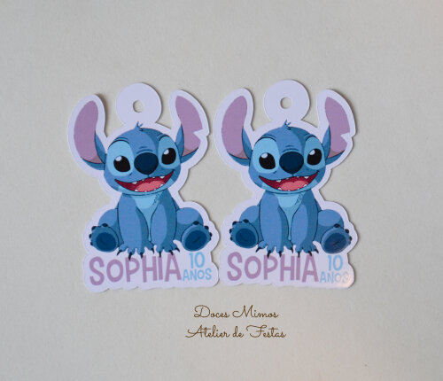 Tag lembracinha Stitch