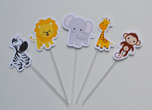 Topper para Doces Safari