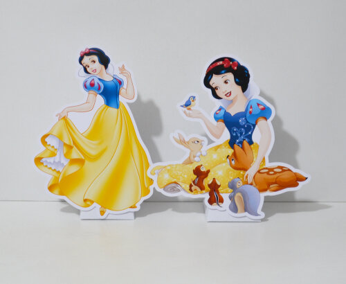 Totem de Mesa Branca de Neve c/ Caixa Pirâmide