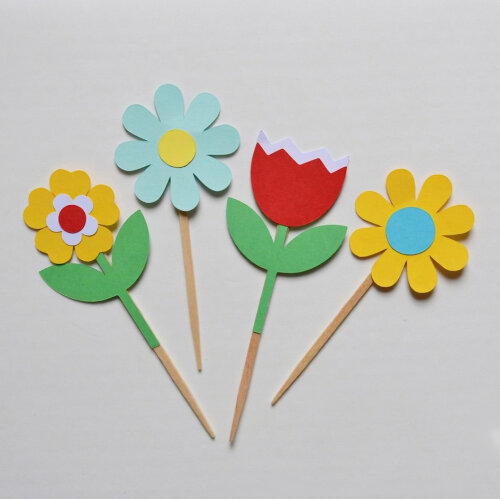 Topper Flores - 20 Unidades