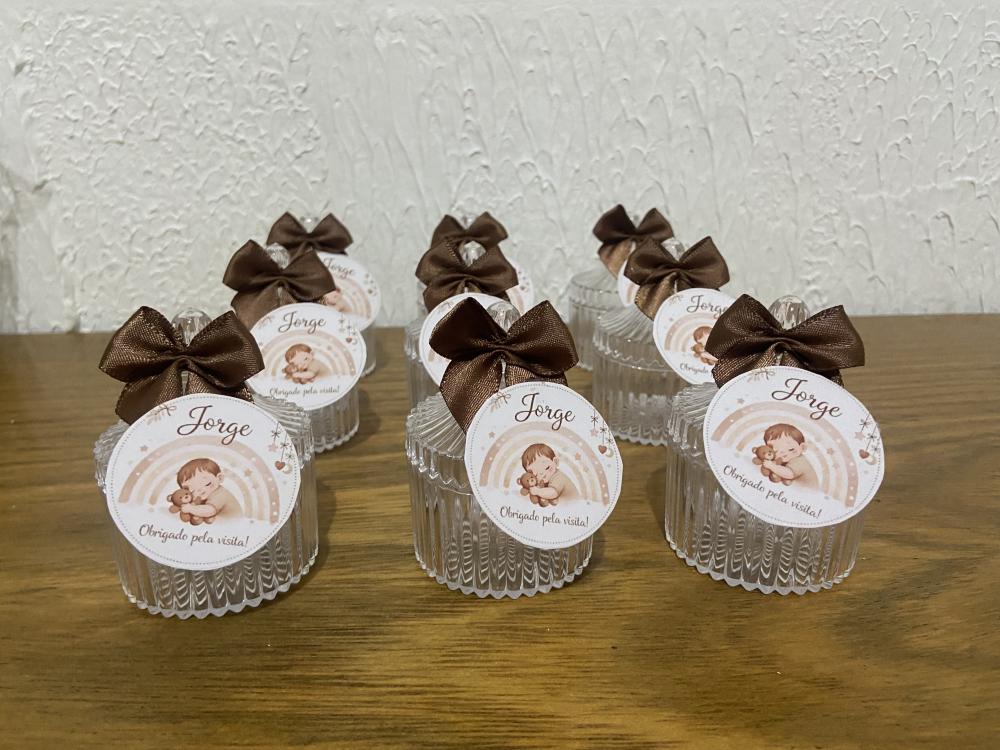 Mini bomboniere acrílica personalizada