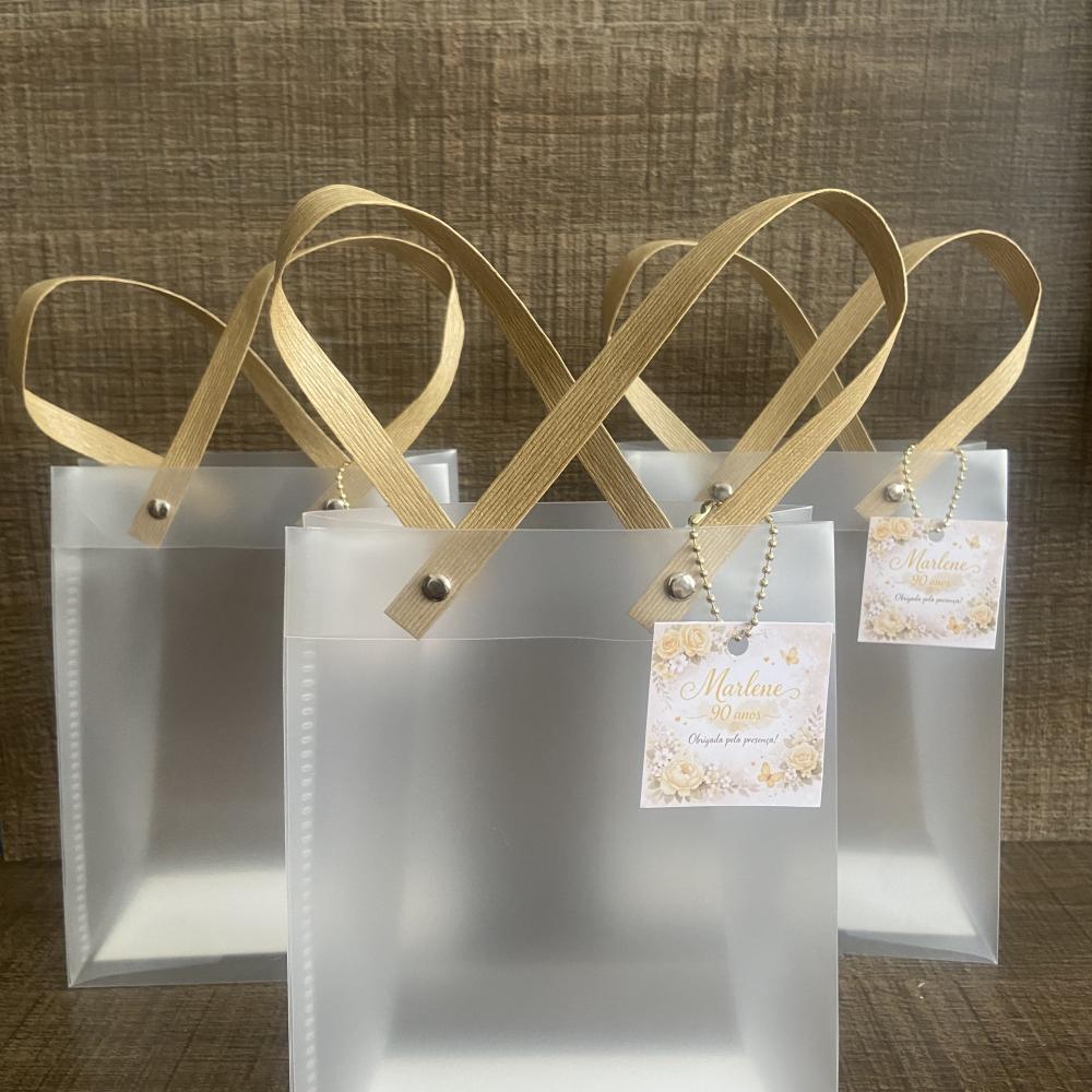 Sacola de Plástico Fosco Personalizada
