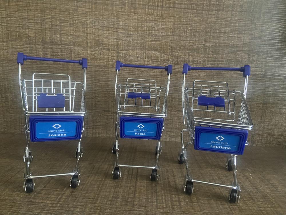 Miniatura Carrinho de Supermercado Personalizado