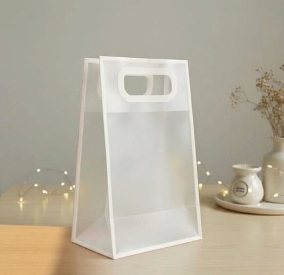 Sacola Transparente Fosca 25x15x10 cm