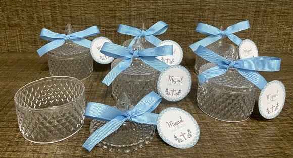 Mini Bomboniere Acrílica Lapidada Personalizada