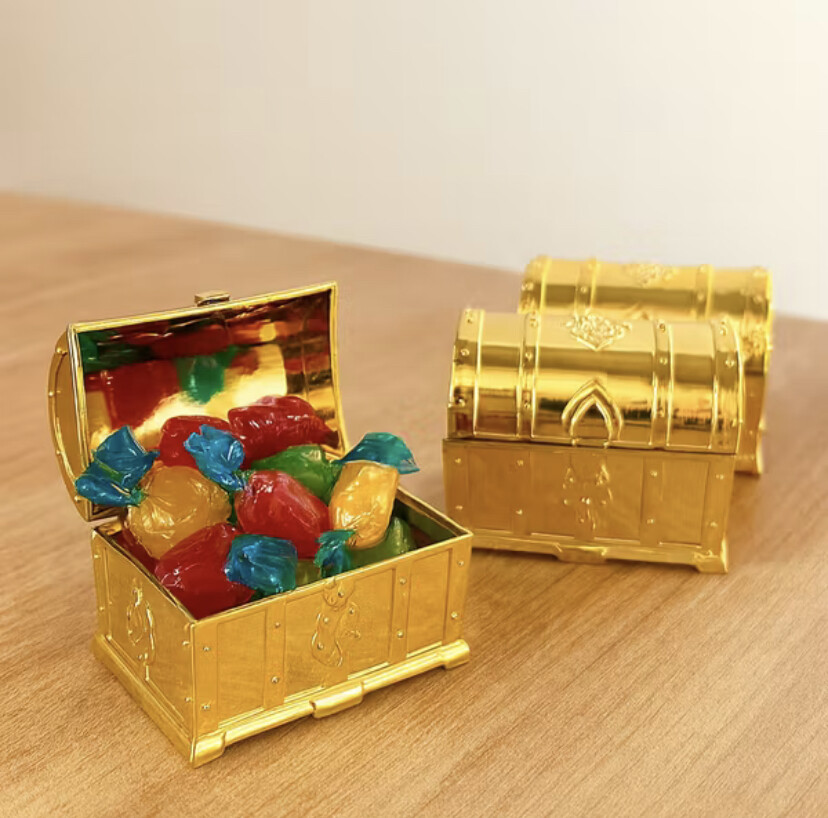 Mini Baú Dourado