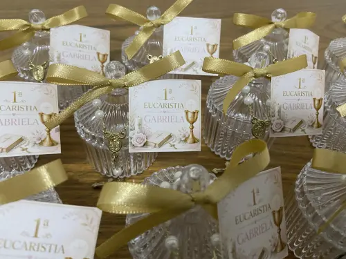 Mini bomboniere Personalizada com Mini Terço