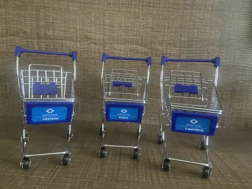 Miniatura Carrinho de Supermercado Personalizado