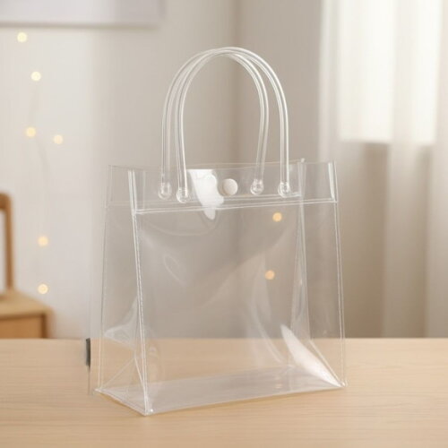 Sacola Plástica com Botão 20x8x20 cm