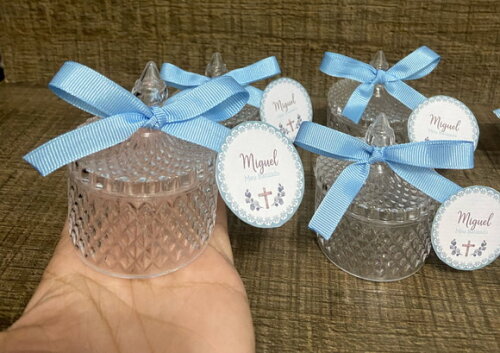 Mini Bomboniere Acrílica Lapidada Personalizada