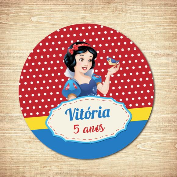 Adesivo Branca de Neve (5x5cm)