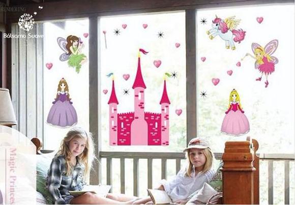 Adesivo Castelo Fadas e Princesas