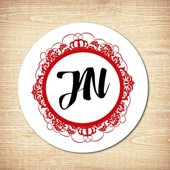 Adesivo Monograma Personalizado