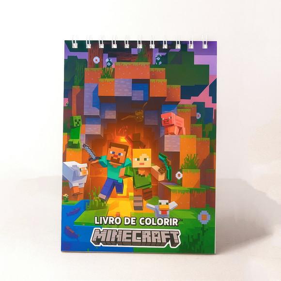 Arquivo Digital Minecraft Livro de Colorir Estilo Goods