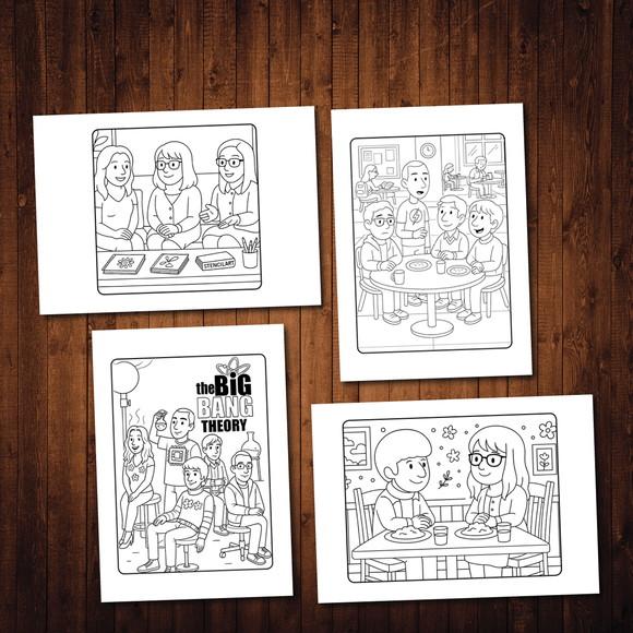 Arquivo Digital The Big Bang Theory Livro de Colorir