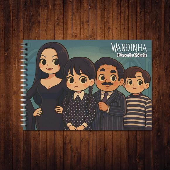 Arquivo Digital Wandinha Livro de Colorir Estilo Goods