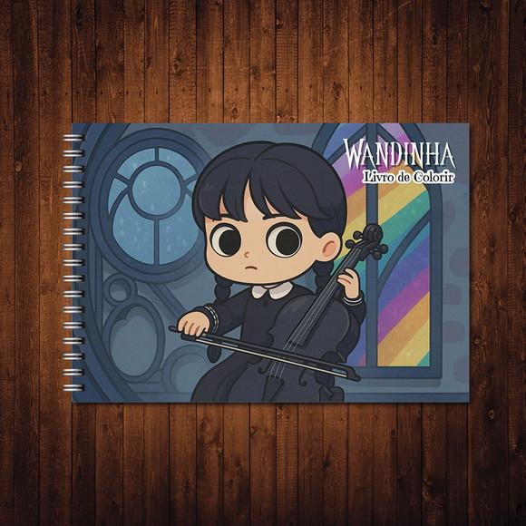 Arquivo Digital Wandinha Livro de Colorir Estilo Goods