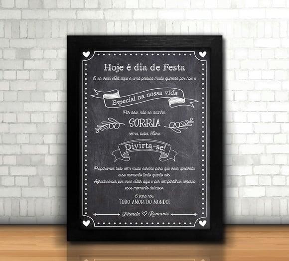 Chalkboard - Casamento