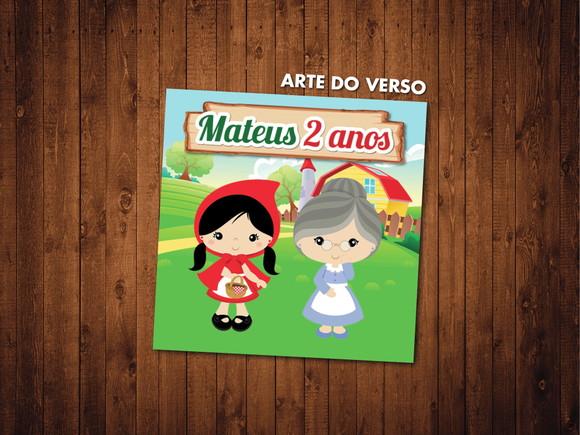 Chapeuzinho Vermelho / Jogo da Memória / 10 Pares / mdf