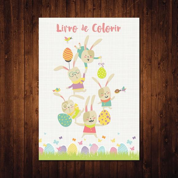 Coelhinho da Páscoa / Livro de Colorir / 15x21cm