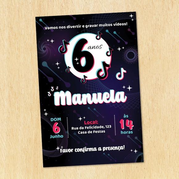 Convite de Aniversário / TikTok / Arquivo Digital