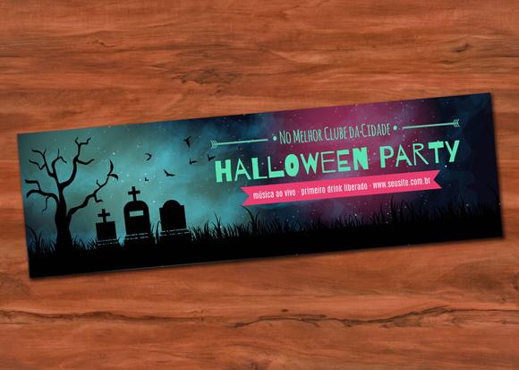Convite Halloween Party / Arquivo Digital