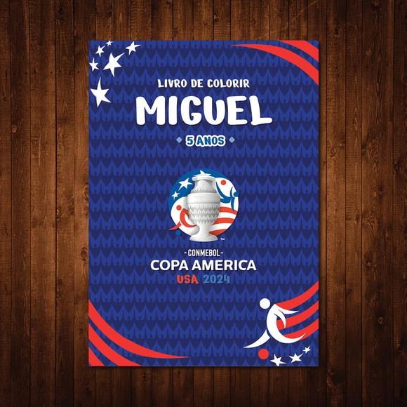 Copa America / Livro de Colorir / 15x21cm / 12 Desenhos