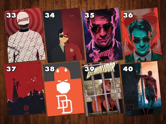 Demolidor (daredevil) - Kit Adesivo Tamanhos A4