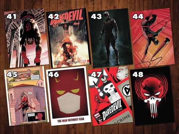 Demolidor (daredevil) - Kit Adesivo Tamanhos A4