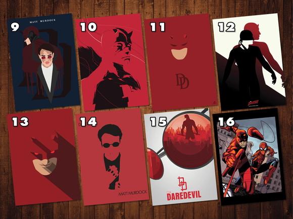 Demolidor (daredevil) - Kit Adesivo Tamanhos A4