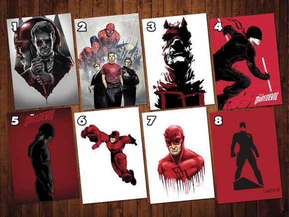 Demolidor (daredevil) - Kit Adesivo Tamanhos A4