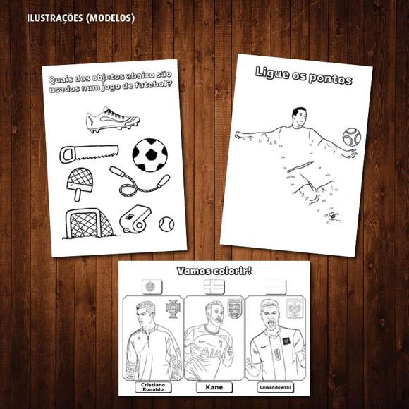 Eurocopa / Livro de Colorir / 10x15cm / 12 Desenhos